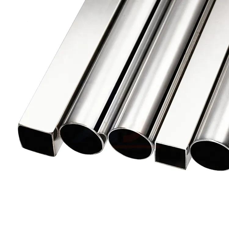 Tubo de aço inoxidável soldado redondo/quadrado/retangular 304/304l/316/409/410/904l tubo de aço inoxidável
