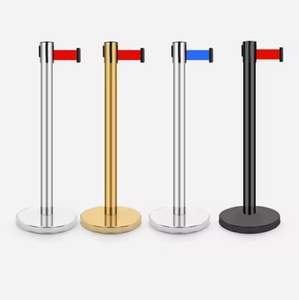 מחסום stanchion stanchion פוסט נירוסטה גדר בטיחות תנועה גדר בטיחות עבור בקרת הקהל - Product Image 6