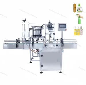 easy to repair liquid dish soap hand sanitizer filling capping machine with plastic bottle capping machines