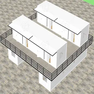 Prefabricated modular house accommodation Student Apartment building Expandable Container House