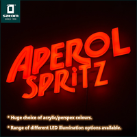 Letrero Luminoso Acrílico Personalizado con Iluminación Frontal y Trasera, Letras LED 3D para Promoción de Marca