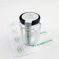 Étiquettes personnalisées en vinyle adhésif imperméable en rouleau, logo privé, résistantes aux UV, impression numérique, autocollant scellé pour bocaux alimentaires, bouteilles, OEM