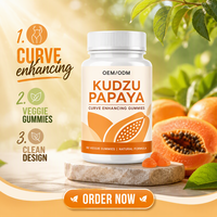Gummies pour la poitrine pour femmes : Soutien et santé du buste – 5x Suppléments à base de plantes – Formule MAX Kudzu Papaye pour des courbes BBL