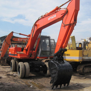 Excavatrice Hitachi Ex100 Excavatrice de petite taille 10ton Excavatrice de haute stabilité Excavatrice de type à roues en vente - Product Image 2