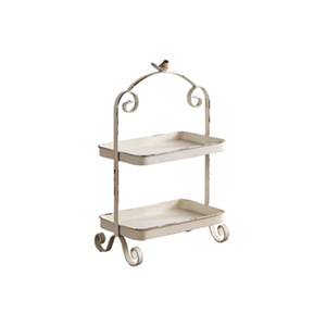 Bandeja de Frutas de Metal Minimalista Estilo Francés, Rectangular, 22.5x13.5x36cm, Estante de Almacenamiento Multicapa Decorativo - Product Image 2