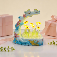 Kit de lampe de nuit en forme de tournesol à faire soi-même, lampe de table florale, cadeau d'anniversaire pour fille