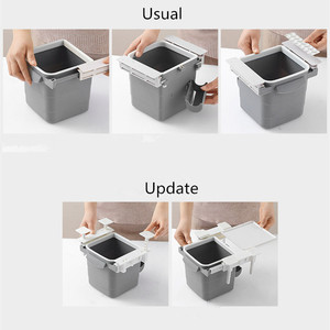 Fabricante Ningbo, accesorios para el hogar, cajón de ABS, cesta de basura extraíble, pequeño cubo de basura colgante, cubo de basura debajo del escritorio para oficina - Product Image 5