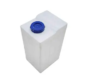 Réservoir de dosage carré anti-corrosion acide 40L Réservoir de stockage d'eau en plastique PE