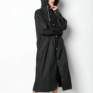 Bán buôn EVA chất liệu áo mưa du lịch ngoài trời Áo mưa thời trang logo dành cho người lớn Áo khoác phong cách áo mưa - Product Image 6