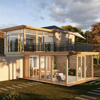 Kit de véranda extérieure à double vitrage, structure en alliage d'aluminium vert, toit plat, serre polygonale pour hôtel et jardin
