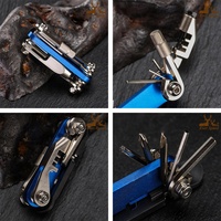 Kit de reparación de acero inoxidable para el hogar, destornillador de bicicleta, llave y alicates combinados, cuchillos, herramientas manuales
