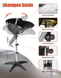 Lavabo Portátil de Plástico para Champú con Diseño Moderno, Fácil de Limpiar, para Uso de Ancianos y Embarazadas - Product Image 5