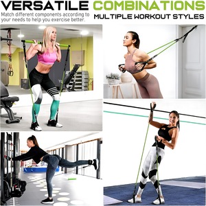 Bandas de Resistencia Elásticas para Yoga y Ejercicio, 12 Piezas, Tubos de Resistencia de Alta Elasticidad para Entrenamiento en Casa - Product Image 5