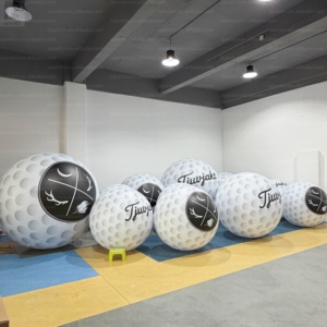 Orbe de golf gonflable personnalisé résistant aux intempéries, éclairé et portable, pour expositions de golf en extérieur, stands commerciaux, stands de centres commerciaux et événements - Product Image 4