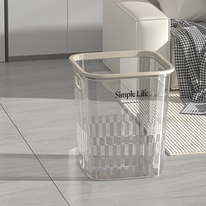 Household High Quality Transparent Thickened Office <strong>Trash</strong> Can Kitchen Living Room Toilet <strong>Trash</strong> Can - Product Image 6
