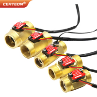 Capteur de débit d’eau intelligent laiton G1/2 sortie impulsion DC effet Hall pour irrigation haute pression en ligne