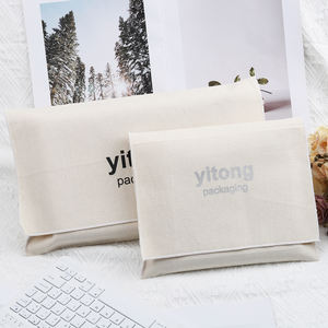 Enveloppe en coton <span class=keywords><strong>Martin</strong></span> de haute qualité Livre Emballage cadeau Sac à poussière Logo personnalisé Enveloppe Rabat Sac à main Pochette à poussière en coton - Product Image 1