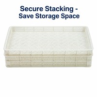 Plateau de congélation IQF en plastique HDPE de qualité alimentaire certifié CE RoHS, empilable, perforé, écologique, pour fruits de mer, viande, fruits et produits surgelés