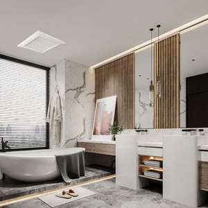 12 Inch <strong>Bathroom</strong> Exhaust Fan with Humidity Sensor Delay Timer Easy Install <strong>Ventilation</strong> Fan for Public Places Gyms Locker Rooms - Product Image 6