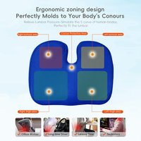 Coussin de siège orthopédique en mousse à mémoire de forme YUE RISE pour un confort prolongé, soulagement des douleurs sciatiques et du coccyx, coussin de chaise pour chaise de bureau