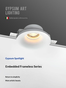 โคมไฟดาวน์ไลท์แบบฝังเพดานไร้ขอบ LED สำหรับห้องนั่งเล่น ห้องนอน COB หัวคู่ สมาร์ทสปอตไลท์ CRI สูง - Product Image 5