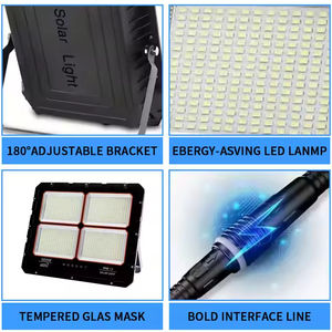 Reflector Solar LED para Jardín, COB LED para Exteriores, Impermeable IP66, Certificado CE, 100W-1000W, Aluminio, Control Remoto - Product Image 4