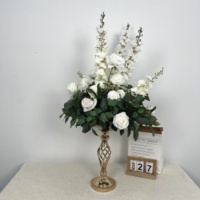 DKB Künstliche Blumen Maßgefertigte Große Seiden-Blumenkugel Tischdekoration für Hochzeiten Handgefertigte Blumenkugel