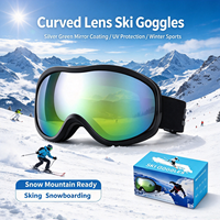 Masque de ski Lamicall 3X anti-buée en TPU - Protection UV 100% Taille unique Modèle HX-043 OTG Cadeaux pour le ski et le snowboard Hommes