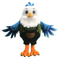 Costume de mascotte Uyeah personnalisé en peluche d'oiseau pour bébés et tout-petits, faucon, pour fêtes, en tissu doux, couleur et taille personnalisables