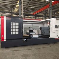 Tour CNC à banc horizontal robuste CK61125, haute précision, pour le tournage des métaux, équipé d'un mandrin hydraulique