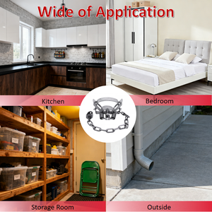 Perangkap Tikus Ramah Lingkungan dari Besi Padat dengan Pegas Kuat untuk Pengendalian Hama yang Efisien di Dapur, Restoran, dan Ruang Penyimpanan - Product Image 6