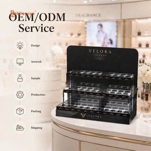Expositor <span class=keywords><strong>de</strong></span> Perfume Acrílico Personalizado <span class=keywords><strong>de</strong></span> 8 mm, Estante <span class=keywords><strong>de</strong></span> Mostrador para Botellas <span class=keywords><strong>de</strong></span> Fragancia Pequeñas con Logotipo y Póster - Product Image 5