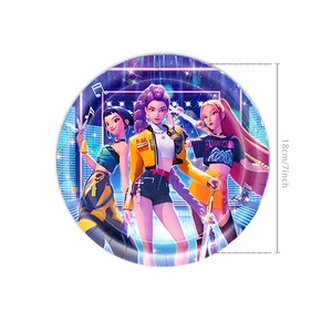 Nuevo Juego de Artículos de Mesa para Fiesta de Cumpleaños con Temática de K-pop HUNTR/X, Decoración para Crear Atmósfera de Cumpleaños - Product Image 5