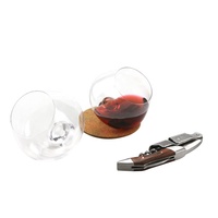 1 jeu de lunettes à whisky et pierre à bascule, verres en diamant, sans plomb, cristal transparent, emballage cadeau de luxe