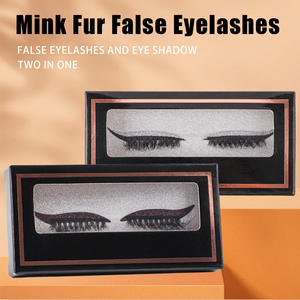 2 en 1 Eyeliner Faux Cils Sticker Double Paupière Ligne Patch Réutilisable Waterproof Maquillage Glitter Shiny Eyeliner Stickers - Product Image 3