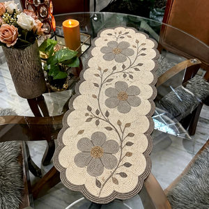 Caminos de Mesa Florales con Cuentas, Hechos a Mano, Ligeros, Ajustables, con Forma Personalizada, Ecológicos y Duraderos, de 5mm - Product Image 1