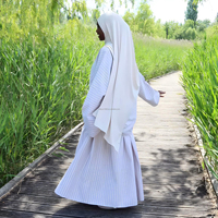 Ensemble jupe et chemisier Abaya en coton modeste pour femmes Willson, vêtements islamiques traditionnels pour musulmanes, jupe longue pour le printemps