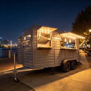Fast Coffee Cart Mobile Horse <b>Box</b> Truck Fully Equipped Pizza Modern Food <b>Trailer</b> - Product Image 5