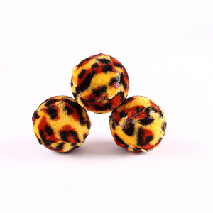 Palline Giocattolo Ecologiche in Plastica per Gatti, Motivo Leopardato, Palla Interattiva per Gatti - Product Image 1