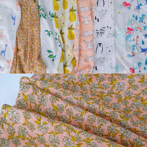 2 capas 60*60 algodón de bambú muselina gasa manta de bebé Swaddle ropa de cama para niños - Product Image 4