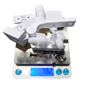Trắng nhựa nhà vệ sinh chỗ ngồi bản lề thay thế với bu lông vít và đai ốc - Product Image 6