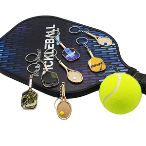 Rueda de raqueta de bádminton para niños, llaveros 3D de gimnasio de negocios DIY, llavero de paleta de pickleball de fibra de carbono personalizado de CHAVEIRO <span class=keywords><strong>Wilson</strong></span> squash - Product Image 6