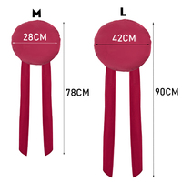 Bonnet de nuit en satin double couche réversible avec logo personnalisé, bande large réglable, pour tresses longues – Vente en gros