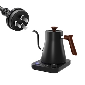Hervidor de acero inoxidable <span class=keywords><strong>con</strong></span> cuello de ganso de 900Ml, hervidor eléctrico de cuello de cisne <span class=keywords><strong>con</strong></span> Control de temperatura de té y café inteligente Digital negro - Product Image 1