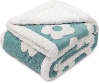 Couverture imperméable en polyester pour chien et chat, douce, réversible, en polaire, moderne, pour usage intérieur, 67x57, bleue