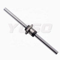 Eje de Bolas SLF025 de 25 mm de Diámetro con Brida, Eje Lineal de Bolas para Robots Industriales y Automatización
