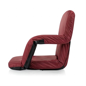 Uxury-Silla de baloncesto Maroon personalizada para interiores, sillón portátil acolchado y <span class=keywords><strong>plegable</strong></span> con logotipo - Product Image 3
