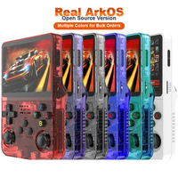 Yeni Açık Kaynaklı ArkOS Linux Sistemi 3.5 inç Mini Cep Boy El Oyun Konsolu 128GB 40000+ Klasik Retro Video Oyun Konsolu