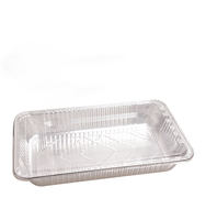 Contenants jetables en aluminium de qualité alimentaire écologiques avec couvercle en plastique pour fêtes, restaurants, grillades de cailles et de steaks