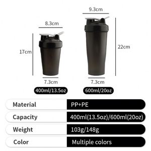 Bouteille de sport en plastique pour hommes avec impression de logo, shaker de protéines, vente en gros - Product Image 5
